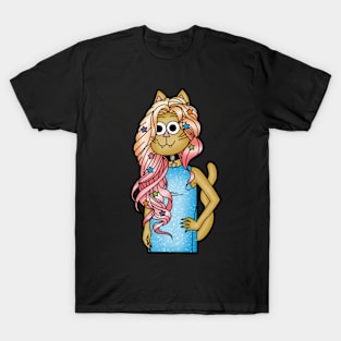 Cupcake Cat Girl T-Shirt